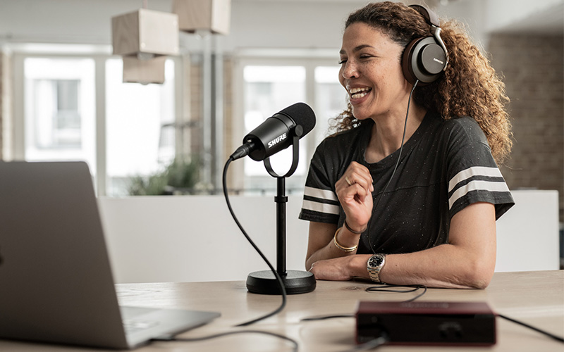 Podcasty s SHURE MV7X
