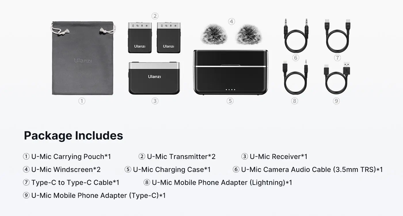 Ulanzi U-Mic Wireless Lavalier Microphone